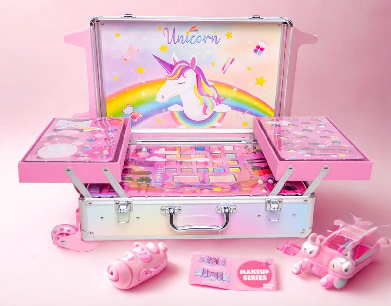 MALETA DE MAQUILLAJE PARA NIÑAS – SET COMPLETO DE BELLEZA