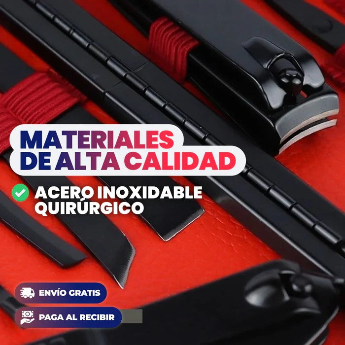 KIT DE MANICURA Y PEDICURA 18 PIEZAS
