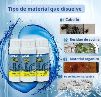 2 Wild Tornado ® POLVO DESTAPA TUBERIAS