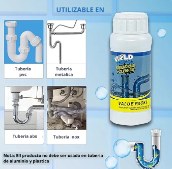 2 Wild Tornado ® POLVO DESTAPA TUBERIAS