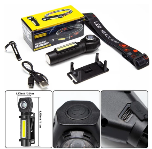 LINTERNA FRONTAL LED