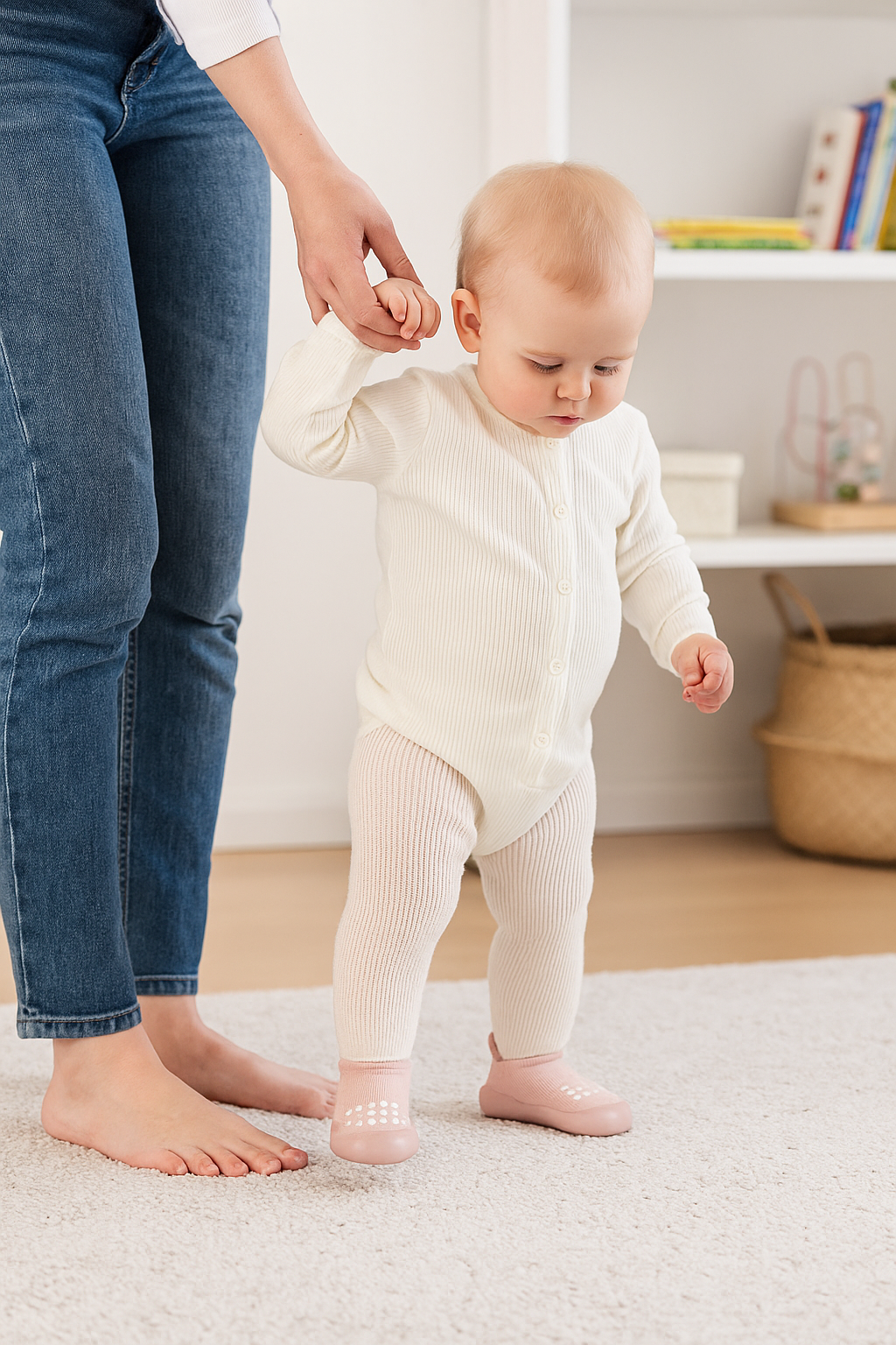 ZAPATOS CALCETINES PARA BEBÉS Y NIÑOS CON SUELA DE GOMA ANTIDESLIZANTE