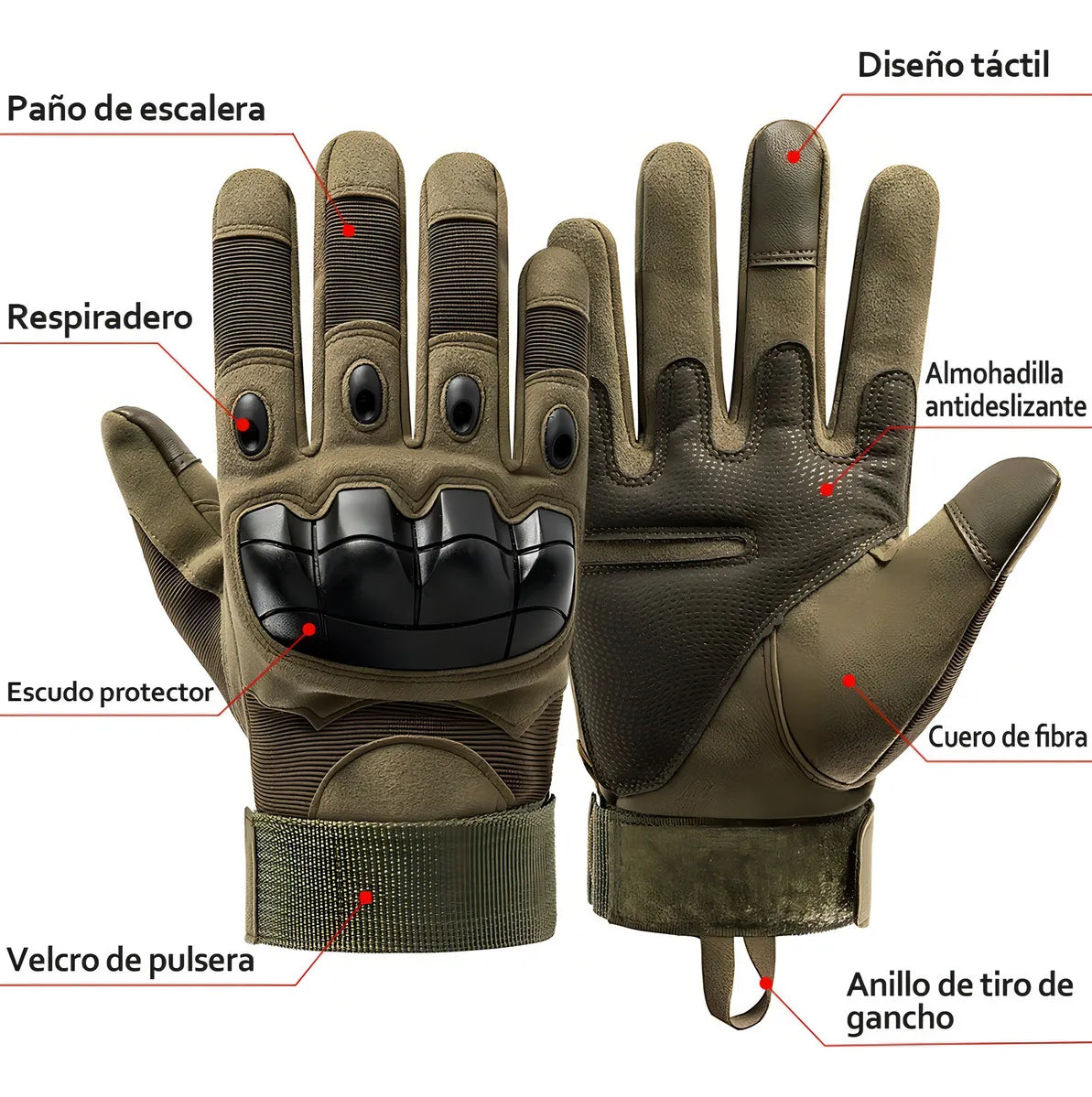 GUANTES TÁCTICOS MILITARES