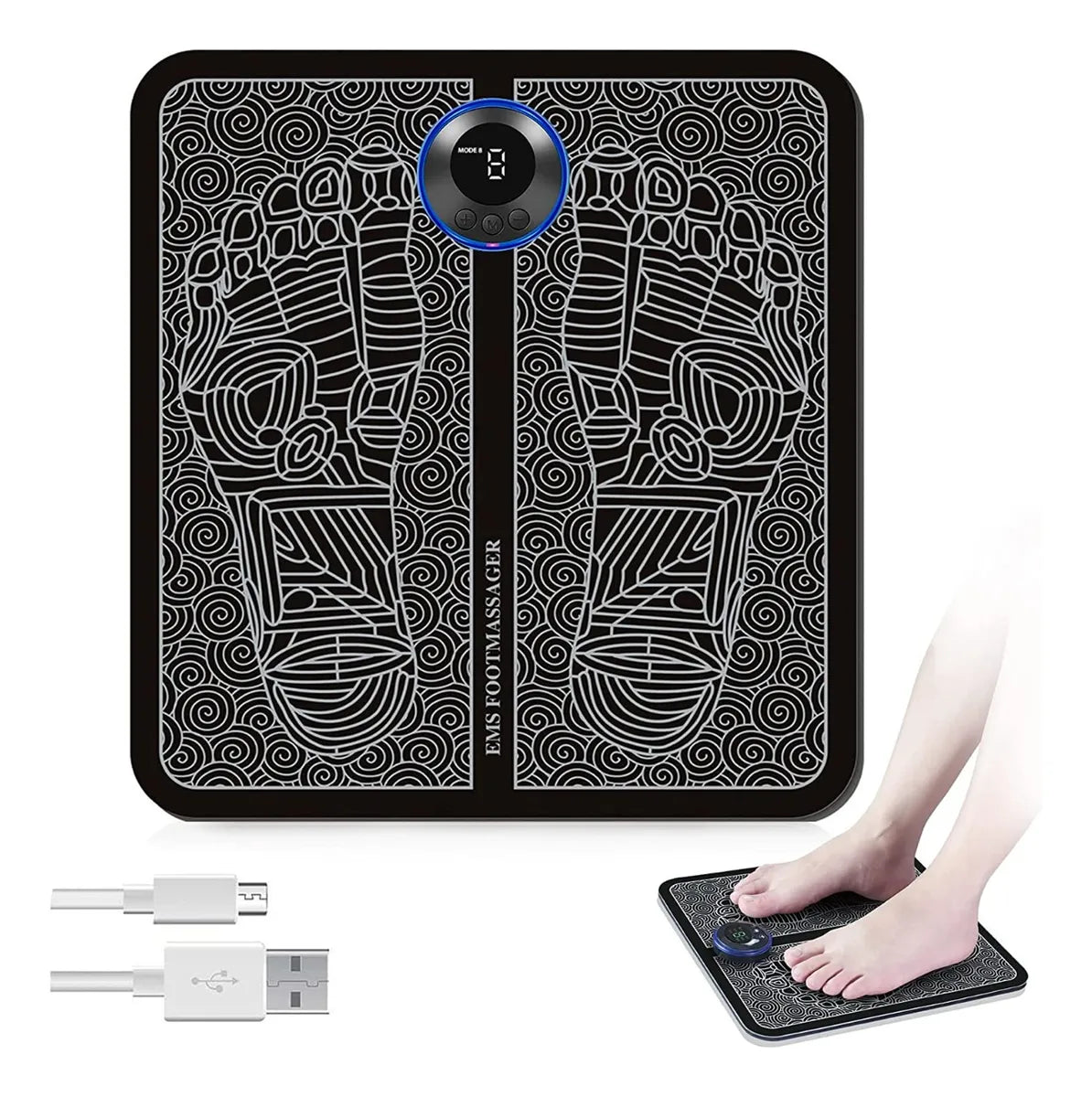 MASAJEADOR DE PIES ELÉCTRICO PORTÁTIL TIPO ALFOMBRILLA