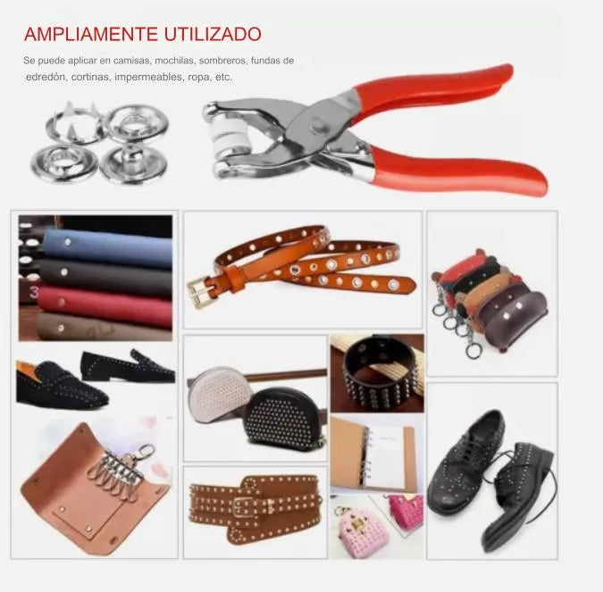 KIT ALICATE REMACHADOR PARA BROCHES – 150 PIEZAS