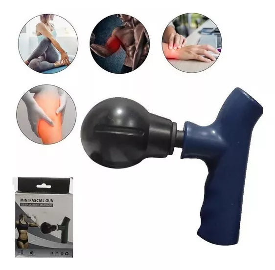 MINI MASAJEADOR MUSCULAR TIPO PISTOLA MASAJE INALÁMBRICO