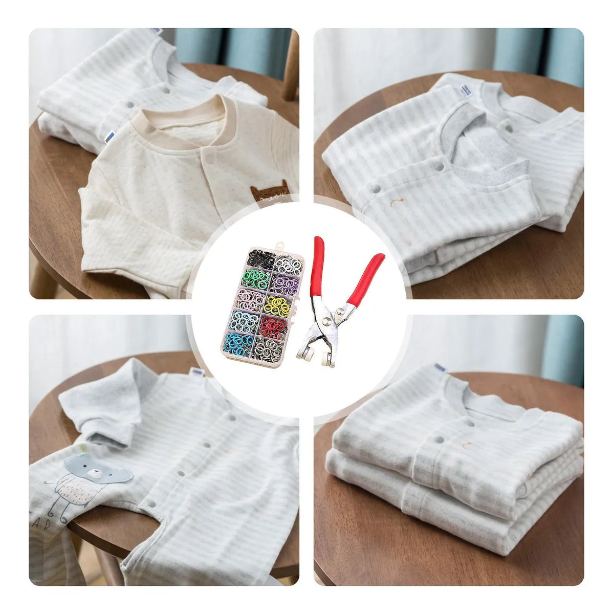 KIT ALICATE REMACHADOR PARA BROCHES – 150 PIEZAS