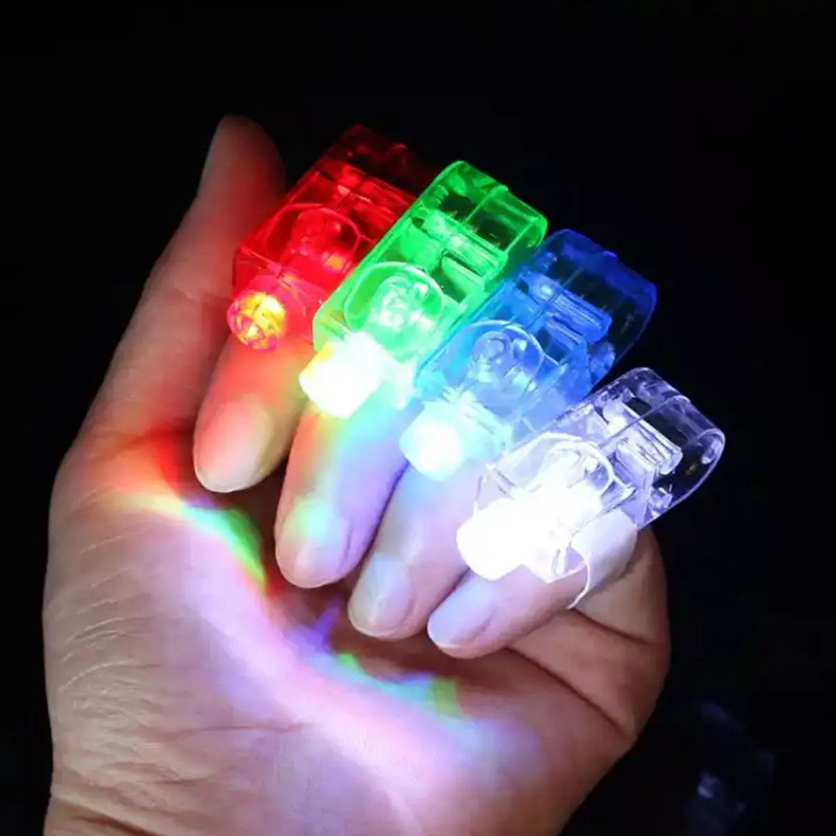 ANILLOS PROYECTORES DE LUZ LED PARA DEDOS CON DIBUJOS ANIMADOS PARA NIÑOS