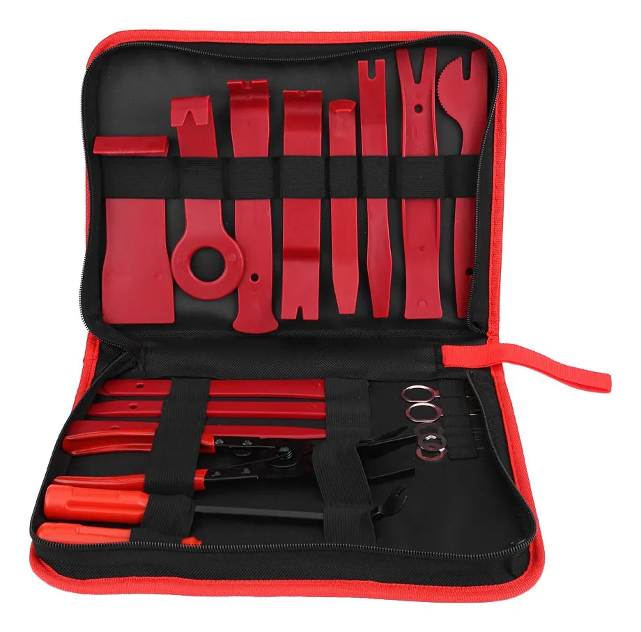 KIT DE HERRAMIENTAS 19 PCS PARA DESMONTAJE AUTOMOTRIZ