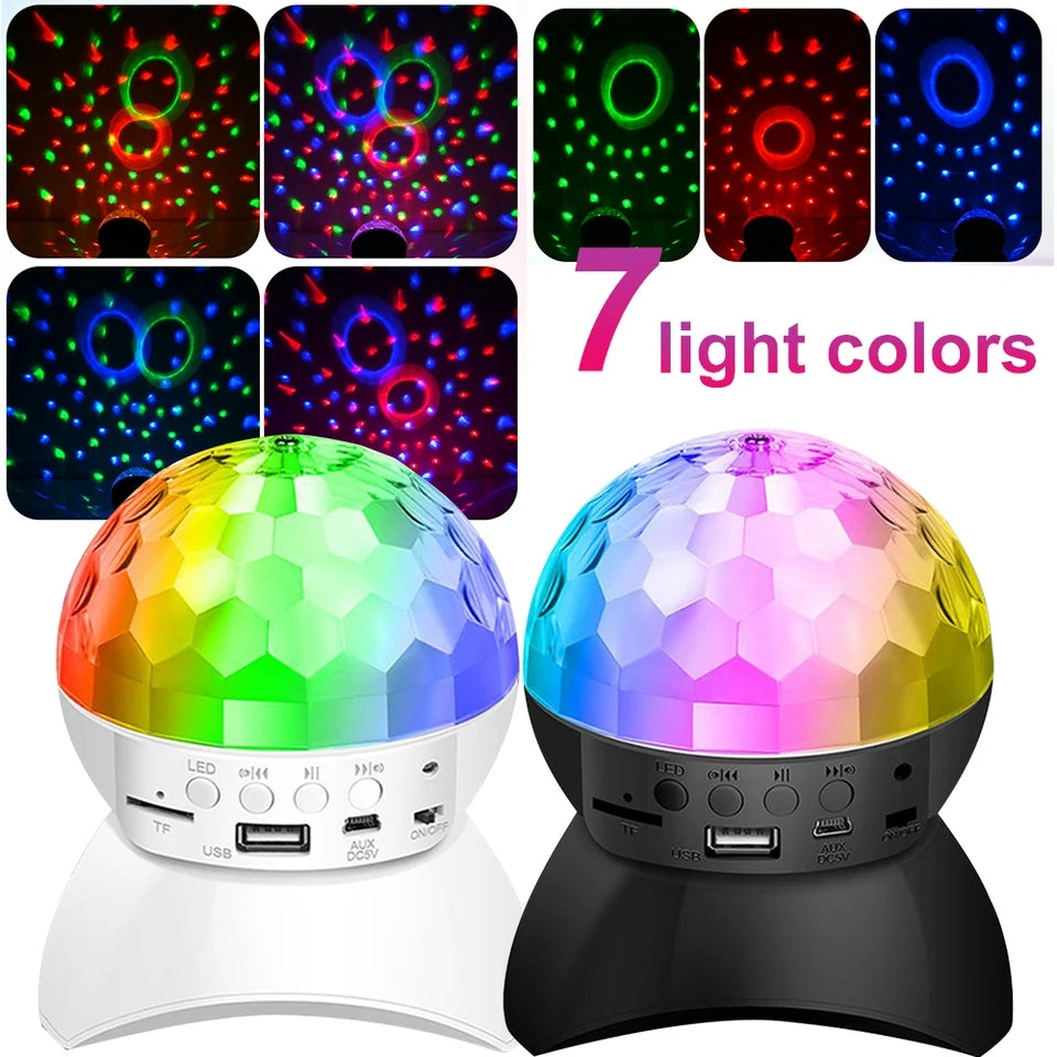 BOLA DE LUZ LED RGB CON PARLANTE BLUETOOTH