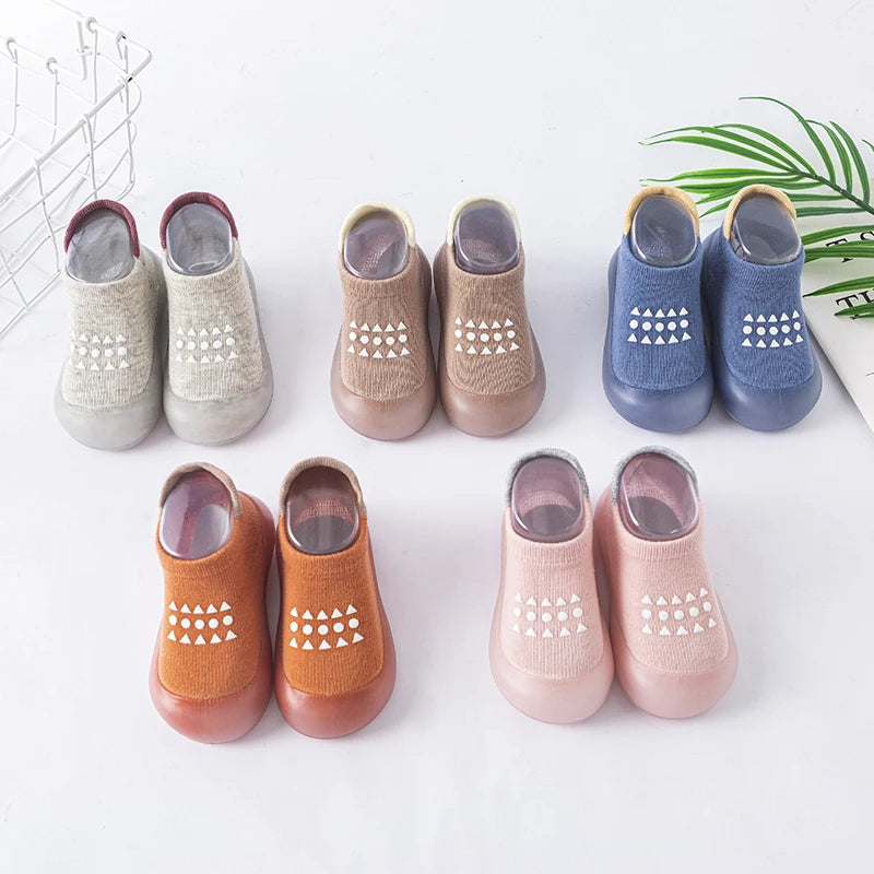 ZAPATOS CALCETINES PARA BEBÉS Y NIÑOS CON SUELA DE GOMA ANTIDESLIZANTE