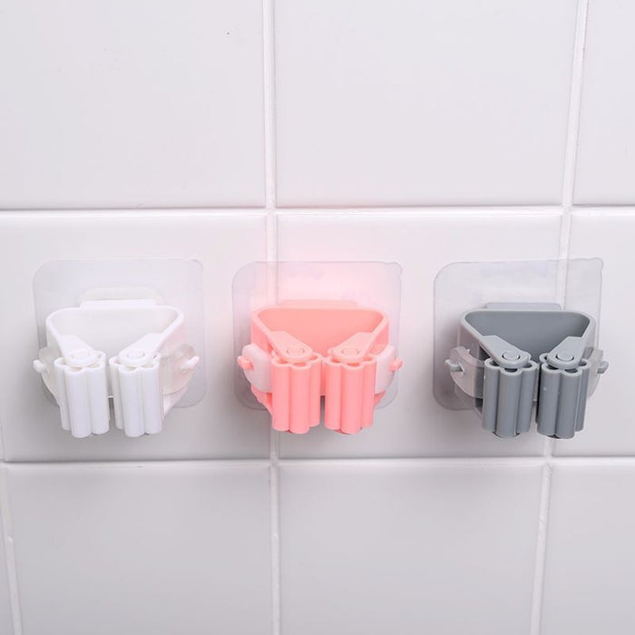 SOPORTE ORGANIZADOR PARA ESCOBA, TRAPERO Y RECOGEDOR - SET X3