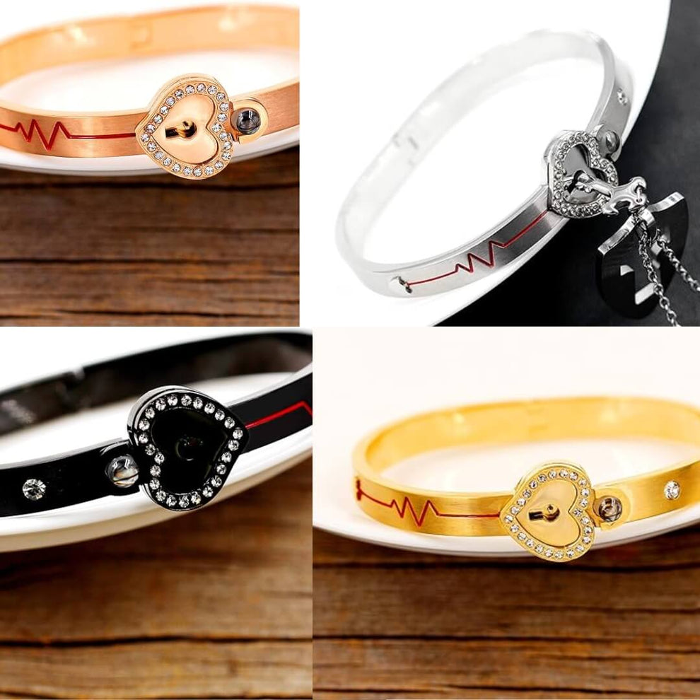 SET AMOR ETERNO: COLLAR + PULSERA CON PROYECCIÓN "TE AMO"