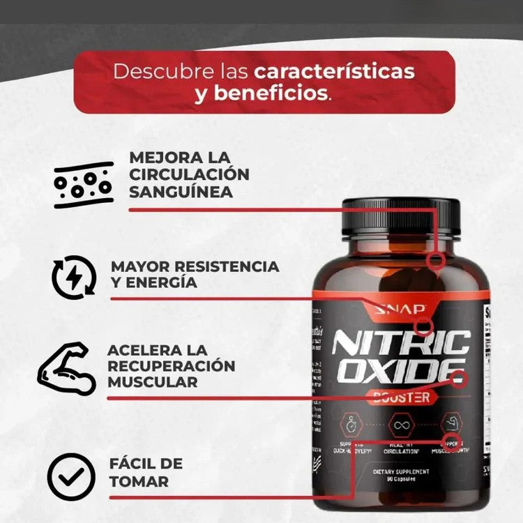 SUPLEMENTO POTENCIADOR DE ÓXIDO NÍTRICO - 60 CAPS