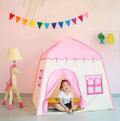 CARPA ROSADA INFANTIL TIPO CASA PARA NIÑOS Y NIÑAS – FÁCIL DE ARMAR Y PORTÁTIL