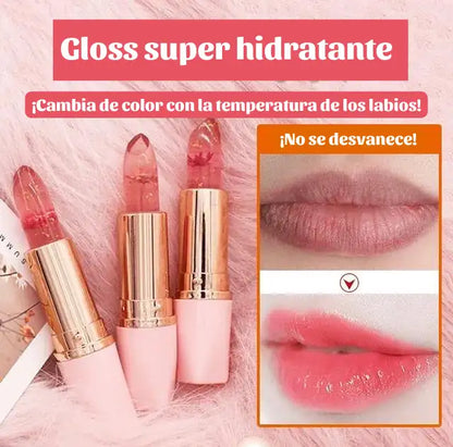 EL SECRETO DE LABIOS HIDRATADOS CRISTAL GLOSS PRINCESS KIT X2 LABIALES