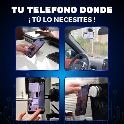 SOPORTE MAGNÉTICO GIRATORIO PARA TELÉFONO