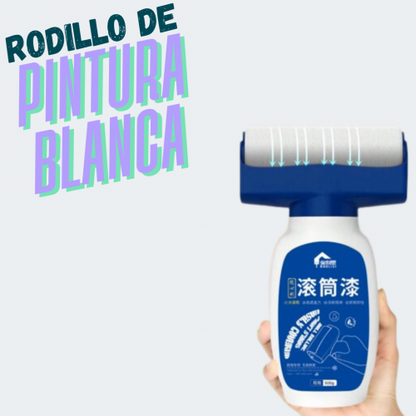 RODILLO DE PINTURA BLANCA – A BASE DE AGUA Y SECADO RÁPIDO