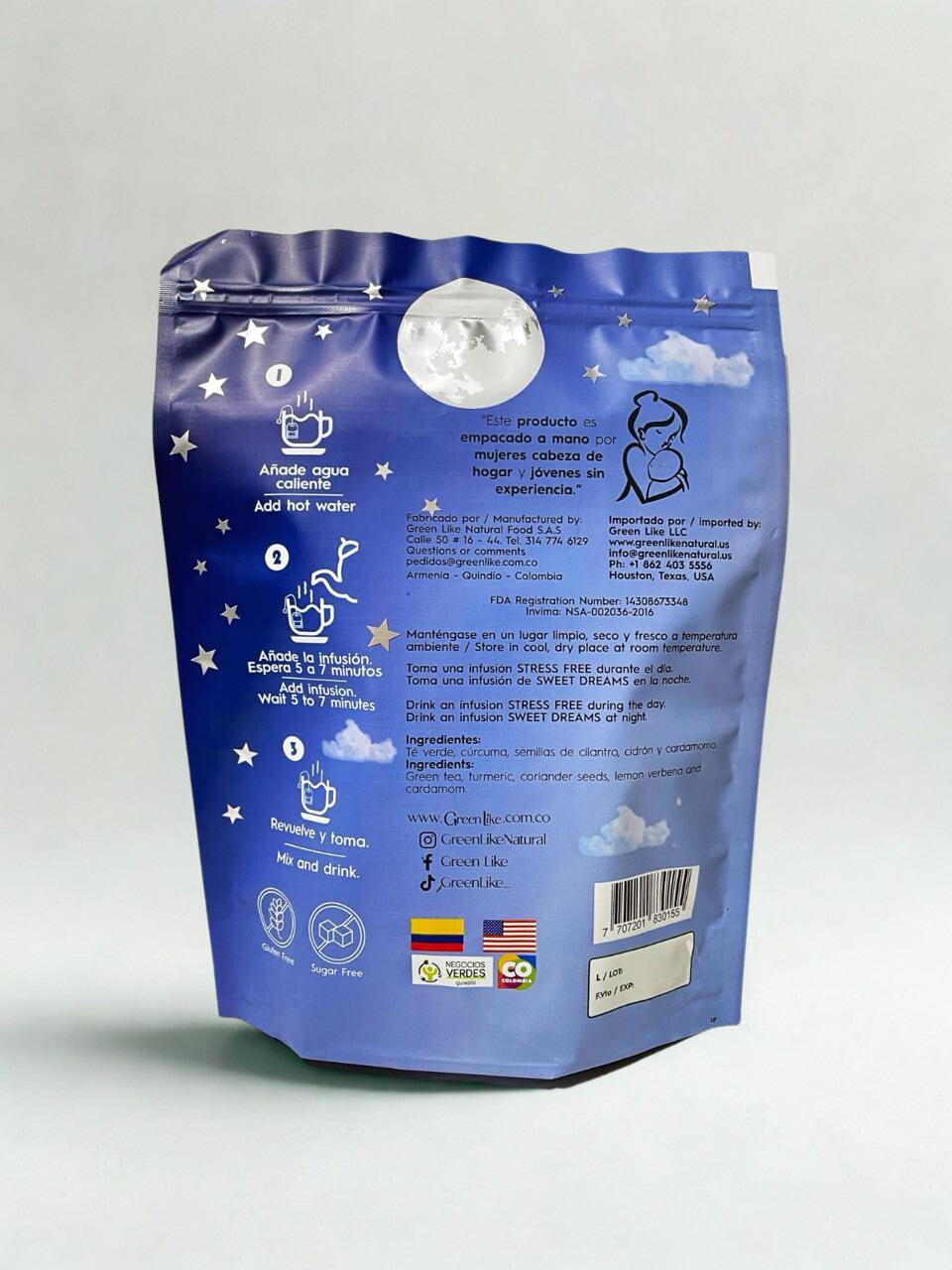 TÉ DE LOS DIOSES – INFUSIÓN DÚO ANTI ESTRÉS & MEJORA DEL SUEÑO – 100% NATURAL