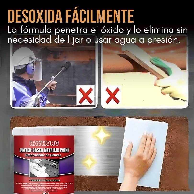 PINTURA ELIMINADOR DE OXIDO - RECUPERA EL BRILLO DE TUS METALES