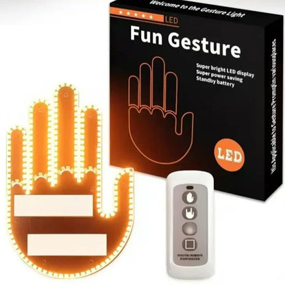 Mano led con gestos para carro  + control remoto☝