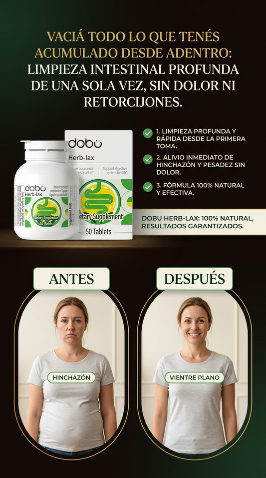 Dobu Herb-Lax Limpieza Intestinal Natural 50 Tabs