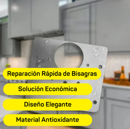 PLACA DE REPARACIÓN METÁLICA DE BISAGRAS
