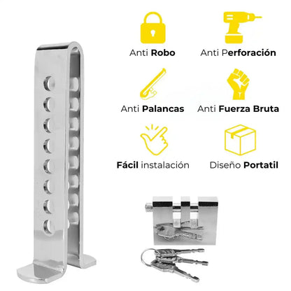 PEDAL CON CANDADO DE SEGURIDAD ANTIRROBO