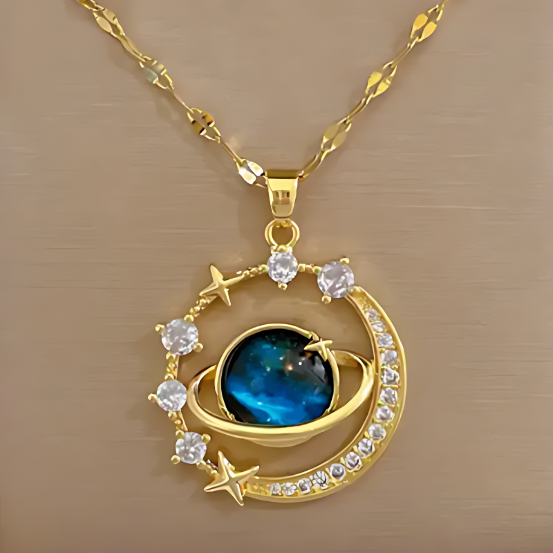 COLLAR PLANETA SATURNO – SÍMBOLO DE UN AMOR GENUINO E INFINITO ♾️