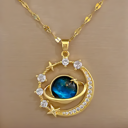 COLLAR PLANETA SATURNO – SÍMBOLO DE UN AMOR GENUINO E INFINITO ♾️