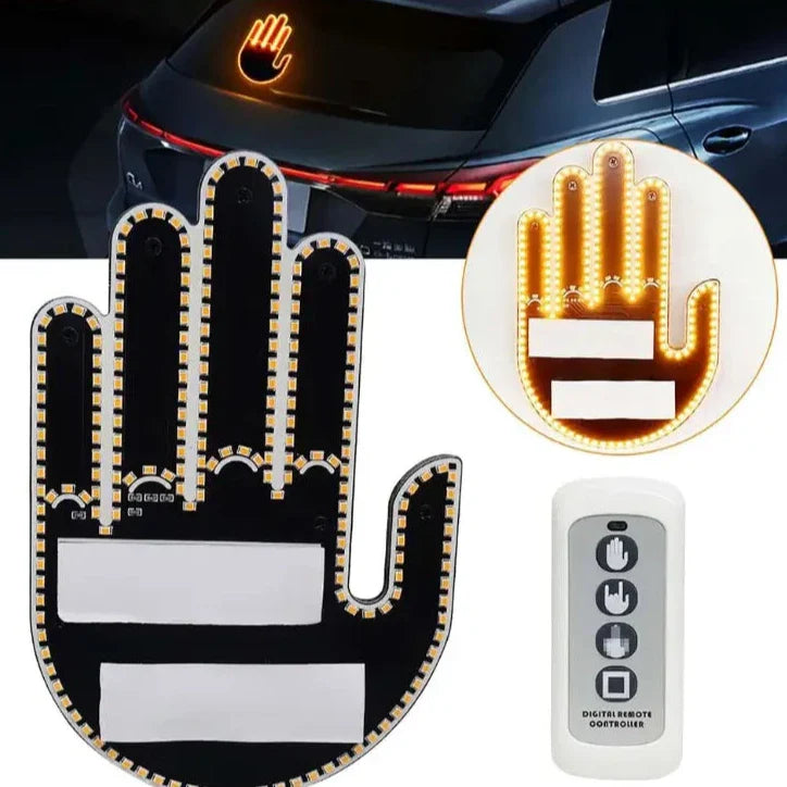 Mano led con gestos para carro  + control remoto☝