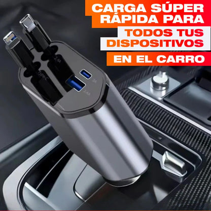 CARGADOR PARA CARRO RETRÁCTIL 4 EN 1