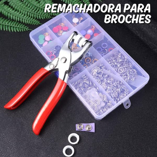 KIT ALICATE REMACHADOR PARA BROCHES – 150 PIEZAS