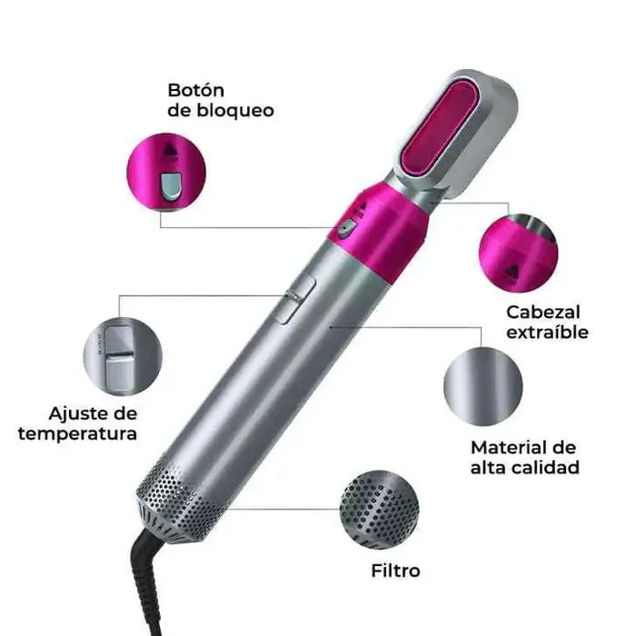CEPILLO ELÉCTRICO SECADOR PELO 5 EN 1