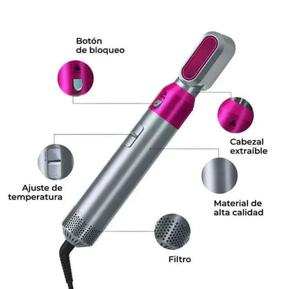CEPILLO ELÉCTRICO SECADOR PELO 5 EN 1