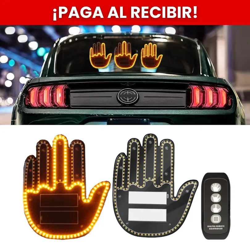 Mano led con gestos para carro  + control remoto☝