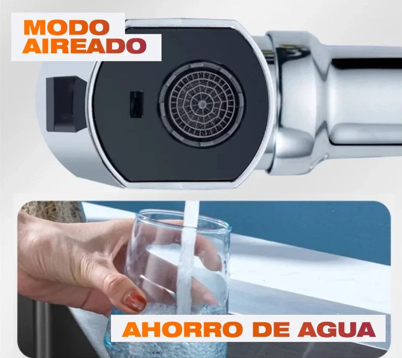 ADAPTADOR GIRATORIO 360° PARA GRIFO – 4 EN 1