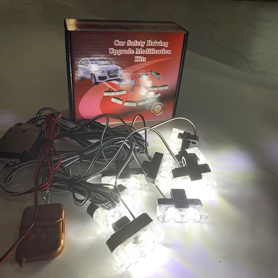 LUCES LED ESTROBOSCÓPICAS DE ADVERTENCIA VEHICULAR CON CONTROL REMOTO