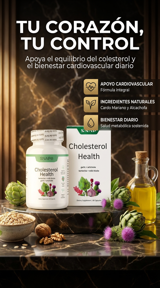 SNAP® CHOLESTEROL HEALTH-APOYO CARDIOVASCULAR Y METABÓLICO(60 CAPS)