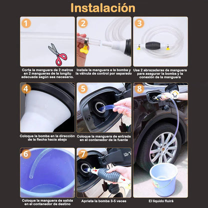 Bomba de gasolina succionadora