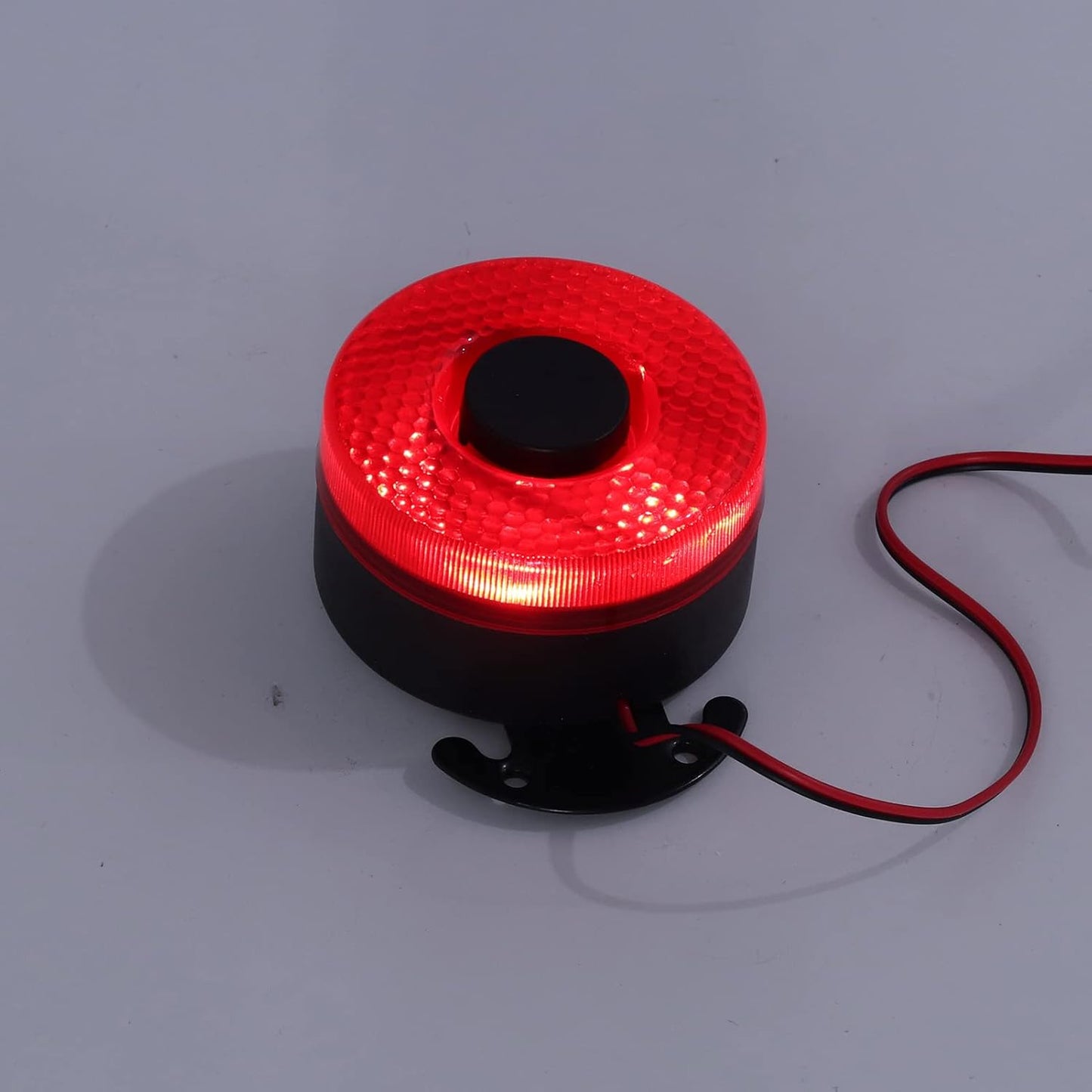 BOCINA DE ADVERTENCIA ELÉCTRICA UNIVERSAL CON LED INTERMITENTE – MULTI-VEHÍCULOS