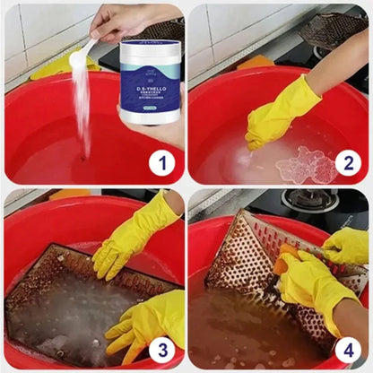POLVO DESENGRASANTE MULTIUSOS PARA COCINA Y HOGAR