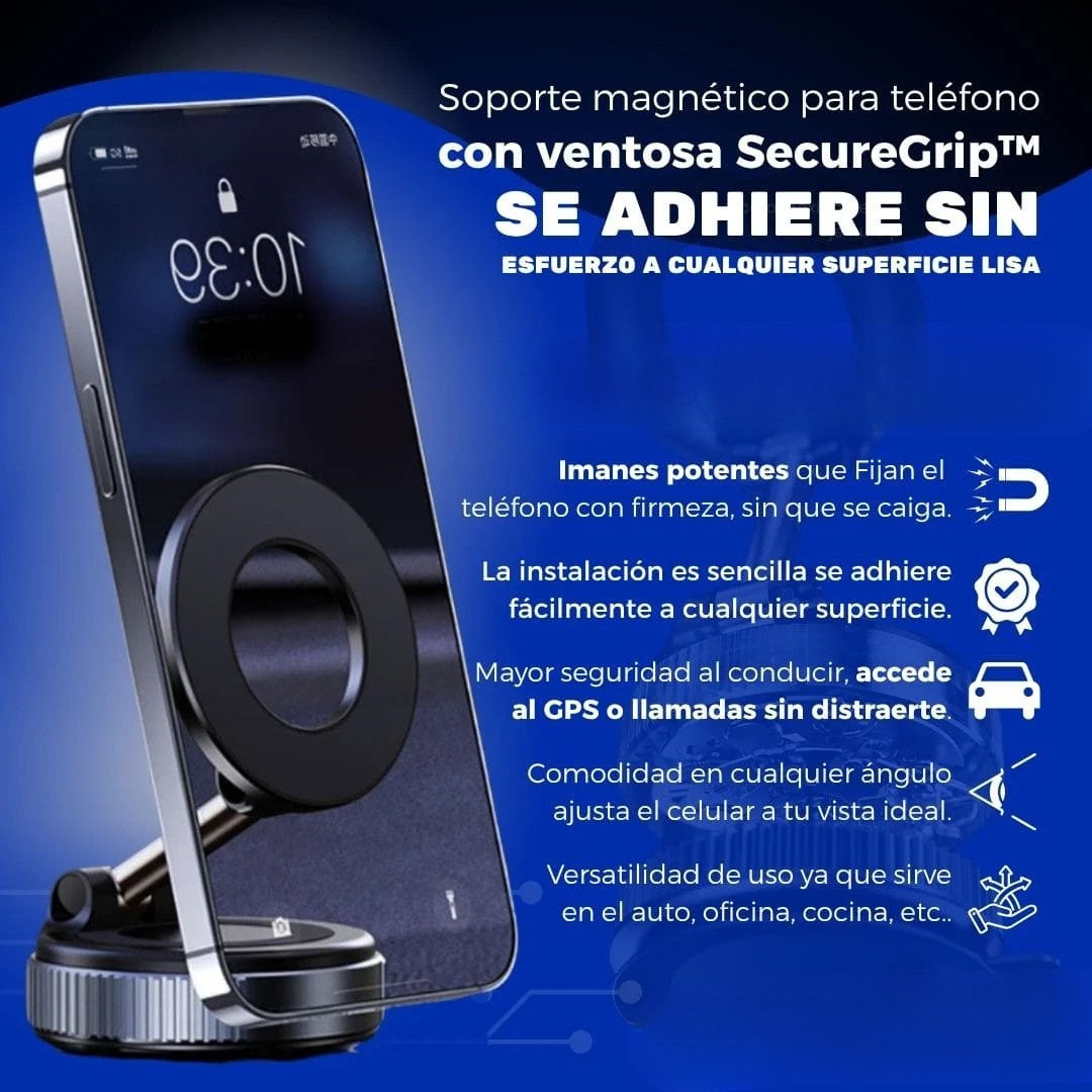 SOPORTE MAGNÉTICO GIRATORIO PARA TELÉFONO