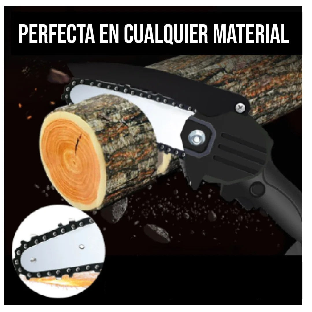 MINI MOTOSIERRA DE MANO PORTÁTIL ELÉCTRICA RECARGABLE