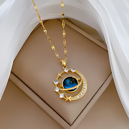COLLAR PLANETA SATURNO – SÍMBOLO DE UN AMOR GENUINO E INFINITO ♾️