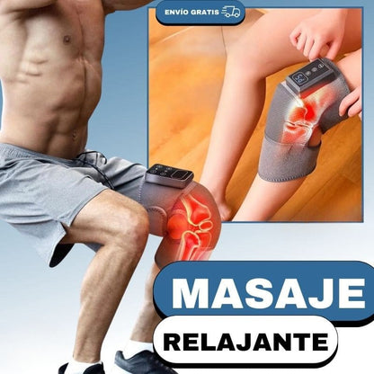 MASAJEADOR TÉRMICO PARA RODILLA 3 EN 1 INALÁMBRICO Y PORTÁTIL