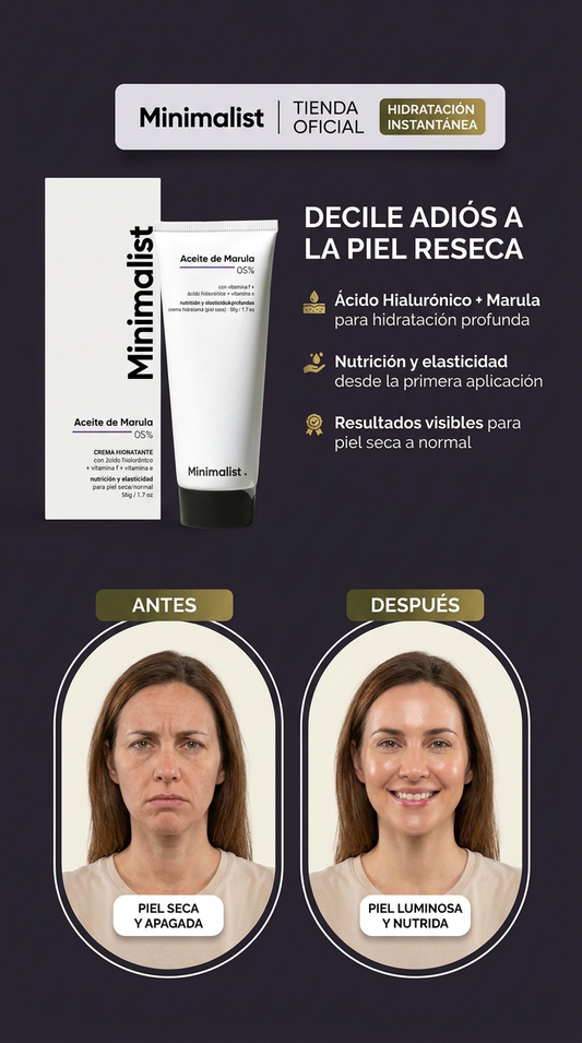 CREMA HIDRANTE FACIAL PIEL SECA -MINIMALISTA
