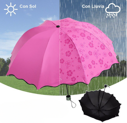 SOMBRILLA MÁGICA CAMBIA COLOR CON AGUA Y PROTECCIÓN UV