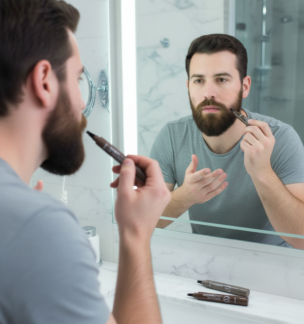 2 LAPICES PARA BARBA CON EFECTO MICROBLADING – IMPERMEABLE