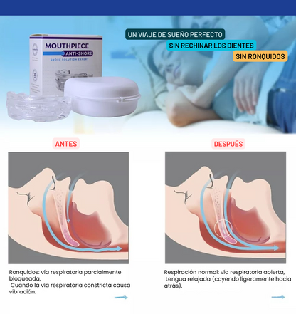PROTECTOR BUCAL ANTIRONQUIDOS Y ANTIBRUXISMO AJUSTABLE